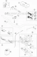 GUIDON / COMMANDES pour KTM 450 XC-F de 2020