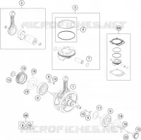 VILEBREQUIN / PISTON pour KTM 450 XC-F de 2020