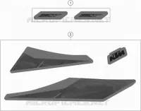 AUTOCOLLANTS pour KTM 350 XCF-W de 2020
