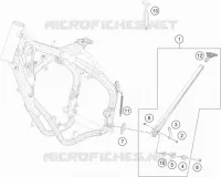 BEQUILLE LATERALE / CENTRALE pour KTM 350 XCF-W de 2020