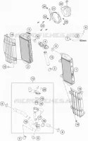 CIRCUIT DE REFROIDISSEMENT pour KTM 350 XCF-W de 2020