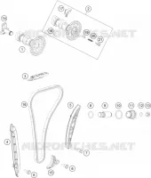 DISTRIBUTION pour KTM 350 XCF-W de 2020