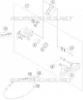 ETRIER DE FREIN AR pour KTM 350 XCF-W de 2020