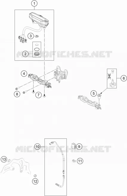 CONTACTEUR A CLE KTM MOTO 350 2020 XC-F  350 XCF-W