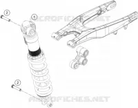 AMORTISSEUR pour KTM 250 XC TPI de 2020