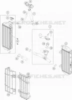 CIRCUIT DE REFROIDISSEMENT pour KTM 250 XC TPI de 2020