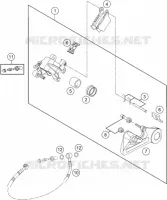 ETRIER DE FREIN AR pour KTM 250 XC TPI de 2020