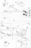 GUIDON / COMMANDES pour KTM 250 XC TPI de 2020