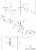 VILEBREQUIN / PISTON pour KTM 250 XC TPI de 2020