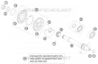 ARBRE D'EQUILIBRAGE pour KTM 990 SUPER DUKE BLACK de 2009