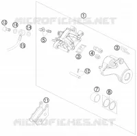 ETRIER DE FREIN AR pour KTM 990 SUPER DUKE BLACK de 2009