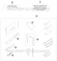 TROUSSE A OUTILS / MANUELS / OPTIONS pour KTM 990 SUPER DUKE BLACK de 2009