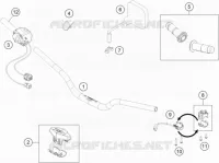 GUIDON / COMMANDES pour KTM FREERIDE E-XC de 2019
