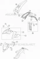 PLASTIQUES pour KTM FREERIDE E-XC de 2019