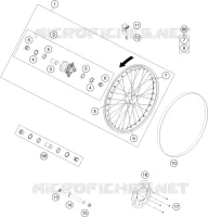 ROUE AVANT pour KTM FREERIDE E-XC de 2019