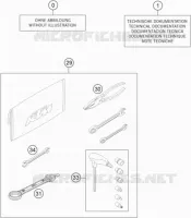 TROUSSE A OUTILS / MANUELS / OPTIONS pour KTM FREERIDE E-XC de 2019
