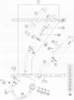 ECHAPPEMENT pour KTM FREERIDE 250 F de 2019