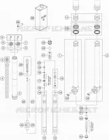 FOURCHE (PIECES) pour KTM FREERIDE 250 F de 2019