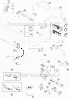 GUIDON / COMMANDES pour KTM FREERIDE 250 F de 2019
