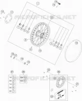 ROUE ARRIERE pour KTM FREERIDE 250 F de 2019