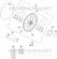 ROUE AVANT pour KTM FREERIDE 250 F de 2019