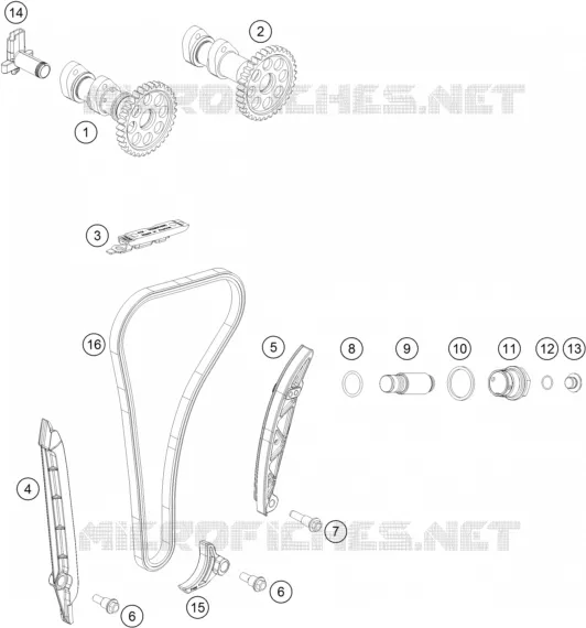 DISTRIBUTION KTM MOTO 250 2019 FREERIDE  FREERIDE 250 F