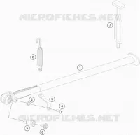 BEQUILLE LATERALE / CENTRALE pour KTM 450 RALLY FACTORY REPLICA de 2019