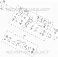 BIELLETTE D'AMORTISSEUR PRO LEVER pour KTM 450 RALLY FACTORY REPLICA de 2019