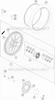 ROUE AVANT pour KTM 450 RALLY FACTORY REPLICA de 2019