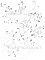 BATTERIE pour KTM 990 SUPER DUKE WHITE de 2009