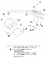 CYLINDRE pour KTM 990 SUPER DUKE WHITE de 2009