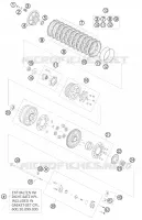 EMBRAYAGE pour KTM 990 SUPER DUKE WHITE de 2009
