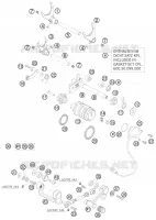 MECANISME DE SELECTION DE VITESSES pour KTM 990 SUPER DUKE WHITE de 2009
