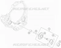 ARBRE D'EQUILIBRAGE pour KTM 250 EXC-F CKD de 2019