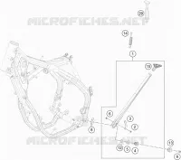 BEQUILLE LATERALE / CENTRALE pour KTM 250 EXC-F CKD de 2019