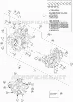 CARTER MOTEUR pour KTM 250 EXC-F CKD de 2019