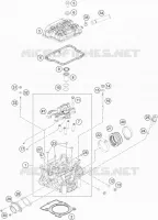 CULASSE pour KTM 250 EXC-F CKD de 2019
