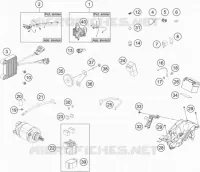FAISCEAU ELECTRIQUE pour KTM 250 EXC-F CKD de 2019