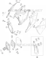 FILTRE A AIR pour KTM 250 EXC-F CKD de 2019