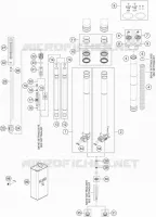 FOURCHE (PIECES) pour KTM 250 EXC-F CKD de 2019