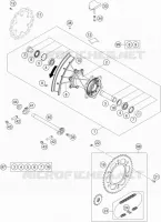 ROUE ARRIERE pour KTM 250 EXC-F CKD de 2019