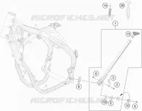 BEQUILLE LATERALE / CENTRALE pour KTM 150 EXC TPI de 2020