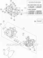 CARTER MOTEUR pour KTM 150 EXC TPI de 2020