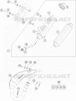 ECHAPPEMENT pour KTM 150 EXC TPI de 2020