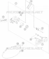 ETRIER DE FREIN AR pour KTM 150 EXC TPI de 2020