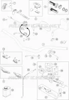 GUIDON / COMMANDES pour KTM 150 EXC TPI de 2020