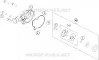 POMPE A EAU pour KTM 150 EXC TPI de 2020