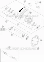 ROUE AVANT pour KTM 150 EXC TPI de 2020