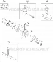 VILEBREQUIN / PISTON pour KTM 150 EXC TPI de 2020