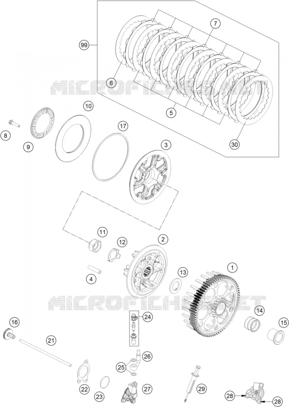 EMBRAYAGE KTM MOTO 250 2020 SX-F  250 SX-F PRADO EDITION